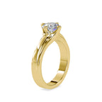 SKU: 0145 (18K) Fancy Shank Round Diamond Engagment Ring in Rose Gold.