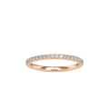 SKU: 0146 (22K) Diamond-Accent Wedding band in Rose Gold.