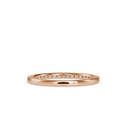 SKU: 0146 (22K) Diamond-Accent Wedding band in Rose Gold.