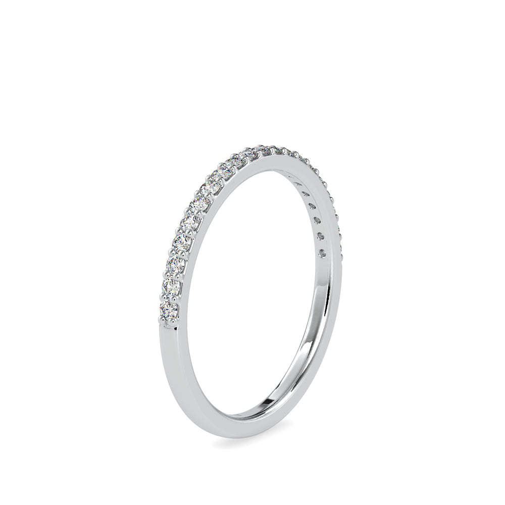 SKU: 0146 (14K) Diamond-Accent Wedding band in Rose Gold.
