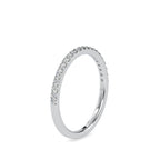 SKU: 0146 (14K) Diamond-Accent Wedding band in Rose Gold.