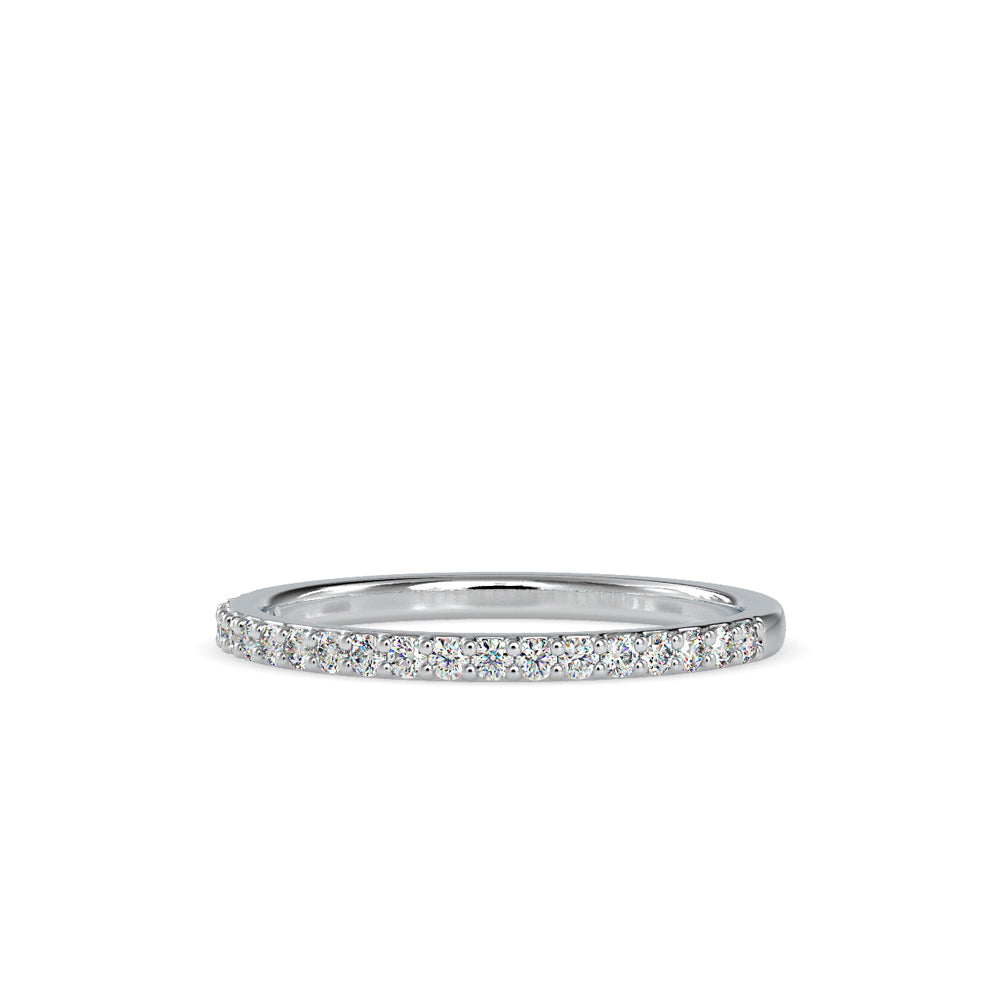 SKU: 0146 (14K) Diamond-Accent Wedding band in Rose Gold.