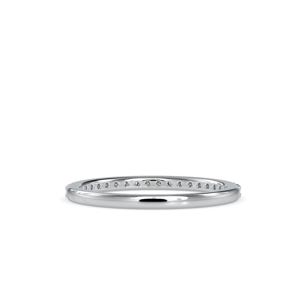 SKU: 0146 (14K) Diamond-Accent Wedding band in Rose Gold.