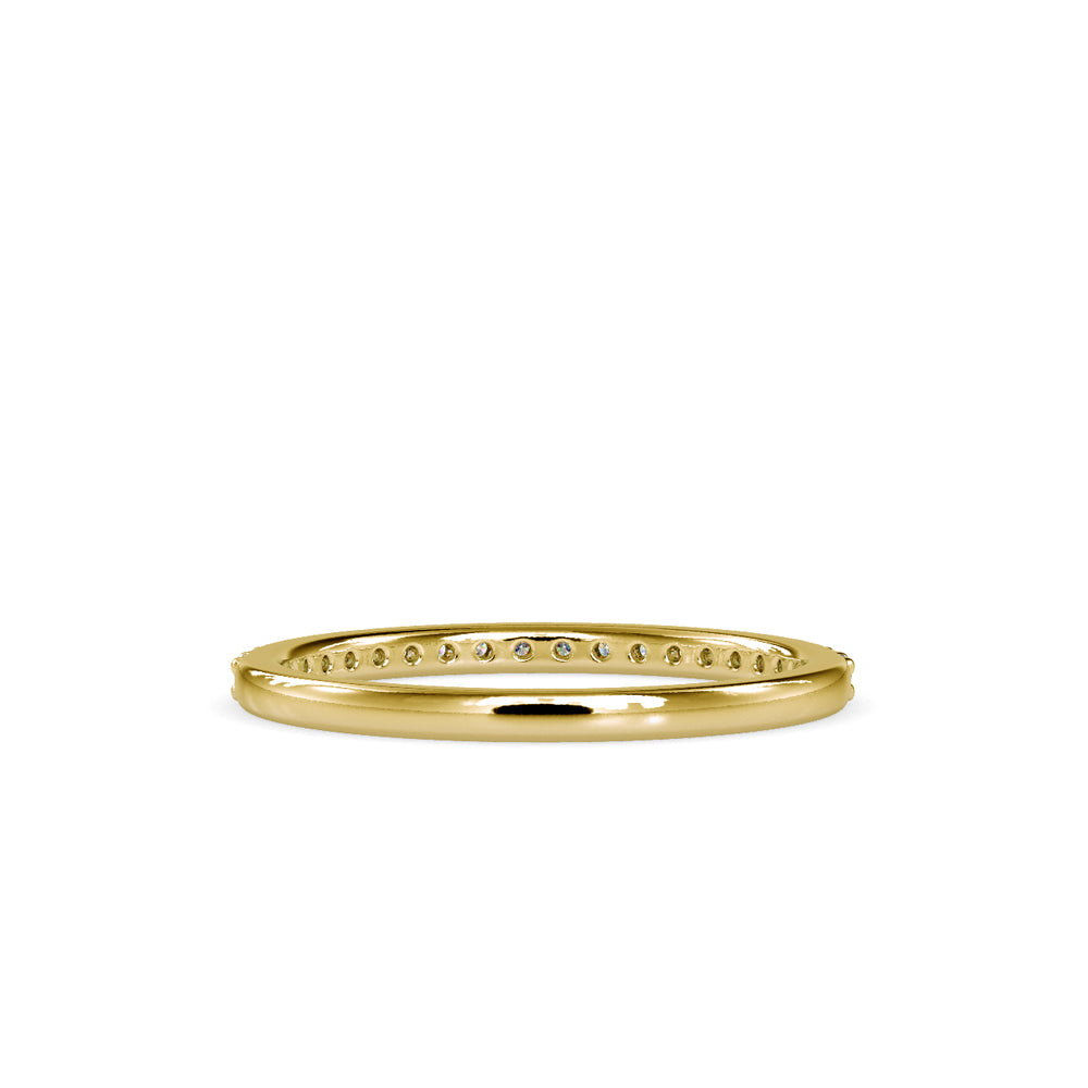 SKU: 0146 (10K) Diamond-Accent Wedding band in Rose Gold.