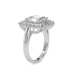 SKU: 0150 (22K) Vintage Emerald Halo Engagment Ring in Rose Gold.