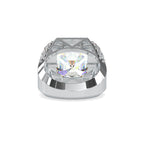 SKU: 0153 (10K) Antique Style Emerald Ring in Rose Gold.
