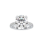 SKU: 0158 (14K) Round Diamond Solitaire Engagment Ring in Rose Gold.