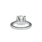 SKU: 0159 (14K) Round Diamond Solitaire Engagment Ring in Rose Gold.