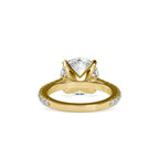 SKU: 0159 (10K) Round Diamond Solitaire Engagment Ring in Rose Gold.