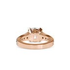 SKU: 0160 (18K) Round Diamond Channel-Set Solitaire Engagment Ring in Rose Gold.