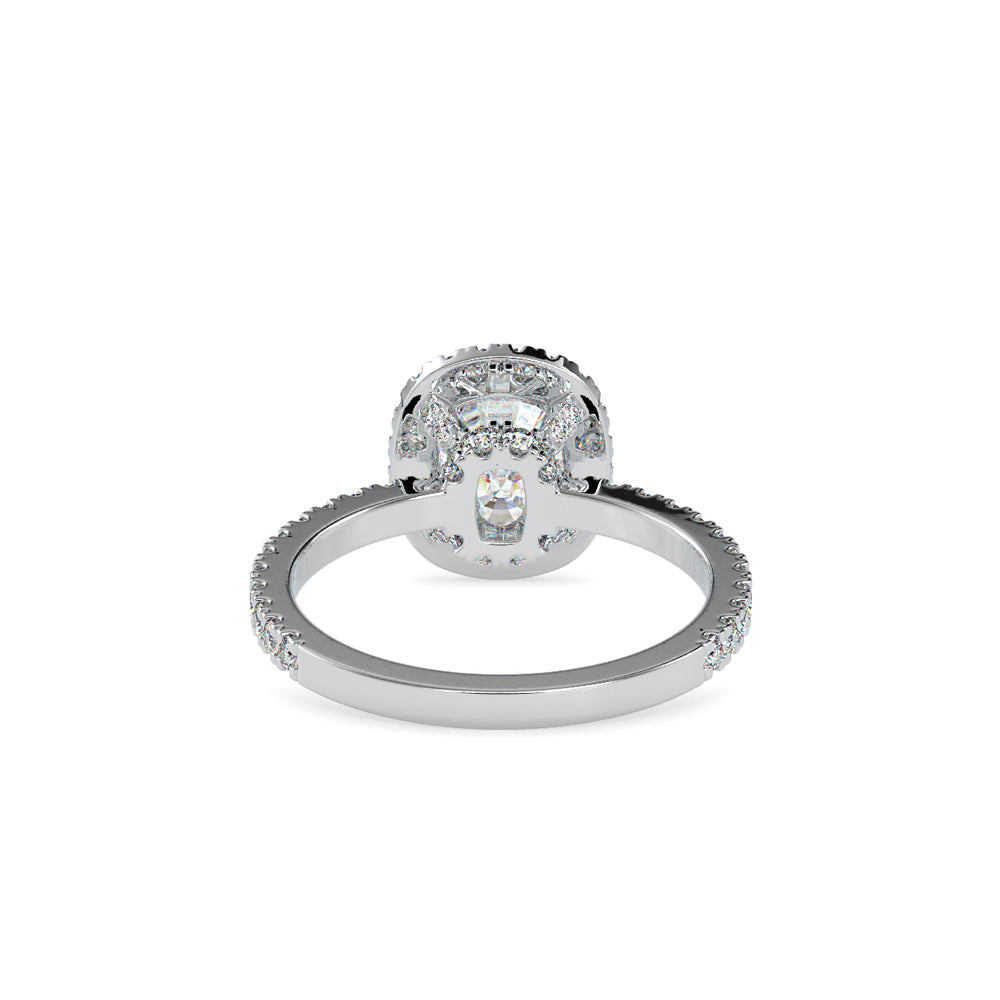 SKU: 0162 (22K) Cushion-Cut Halo Engagment Ring in Rose Gold.