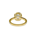 SKU: 0162 (18K) Cushion-Cut Halo Engagment Ring in Rose Gold.