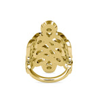 SKU: 0163 (18K) Nature-Inspired Leaf Ring in Rose Gold.