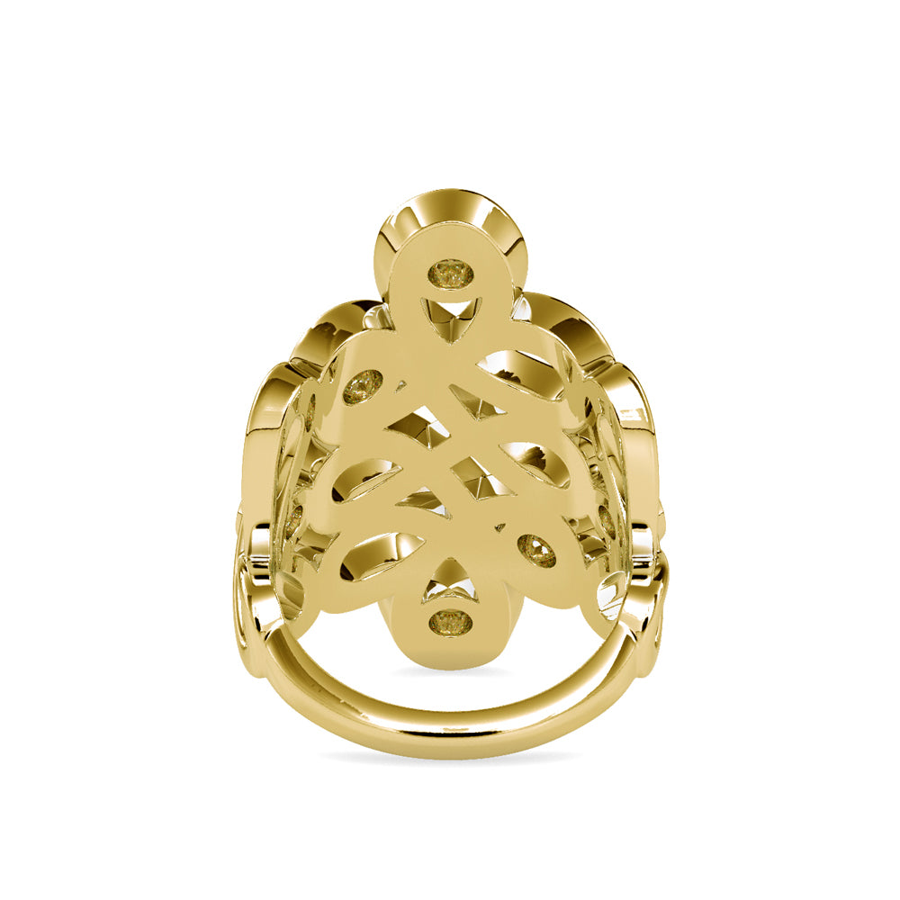 SKU: 0163 (14K) Nature-Inspired Leaf Ring in Rose Gold.