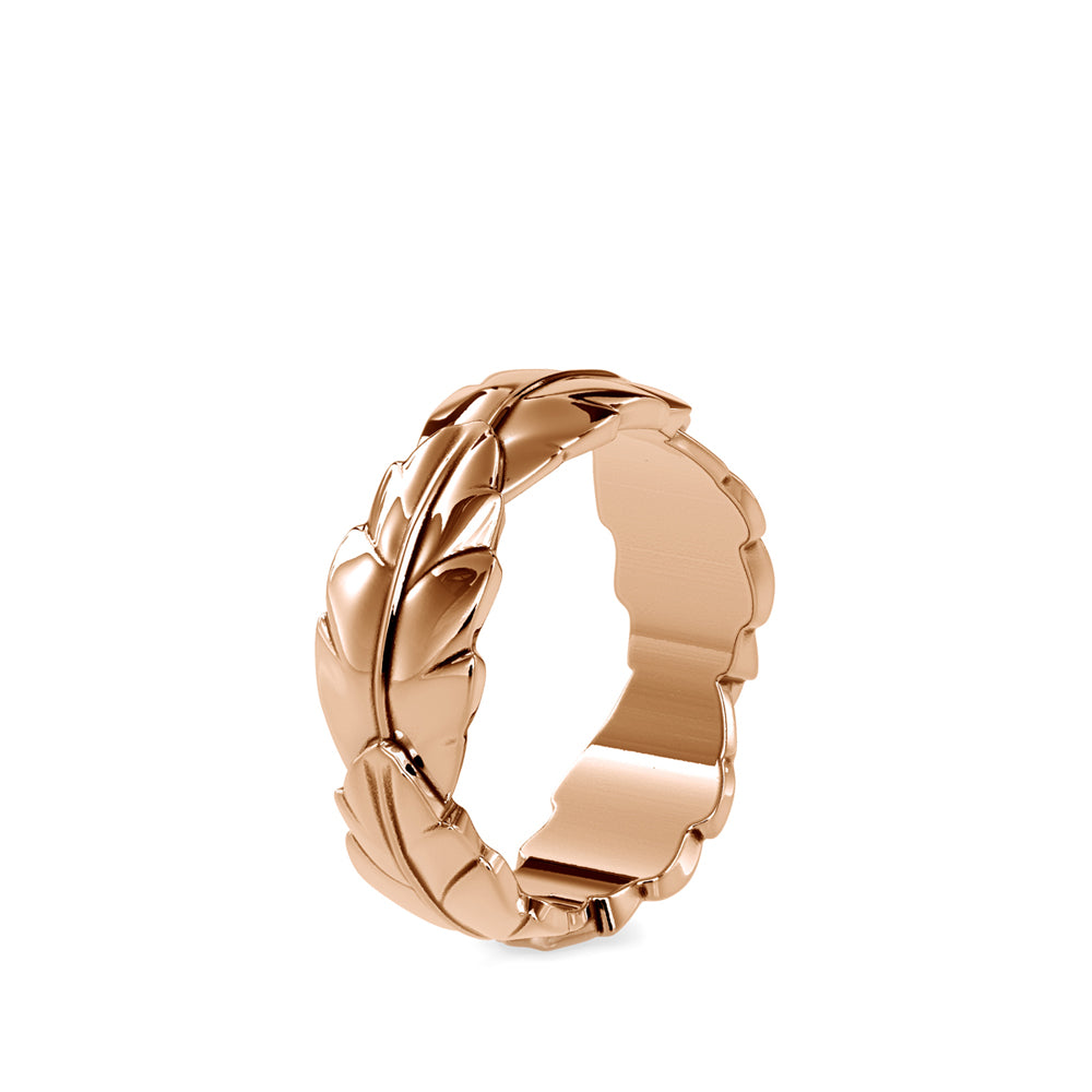 SKU: 0164 (22K) Nature-Inspired Leaf Ring in Rose Gold.