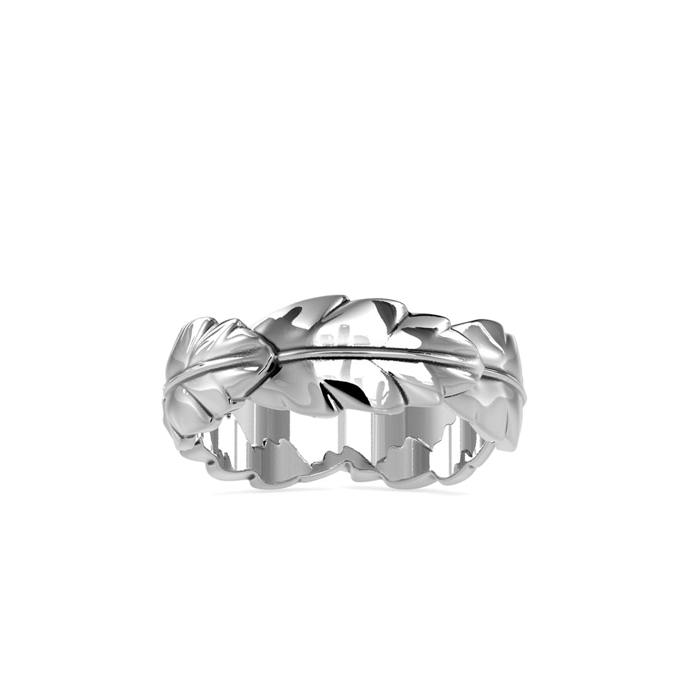 SKU: 0164 (10K) Nature-Inspired Leaf Ring in Rose Gold.