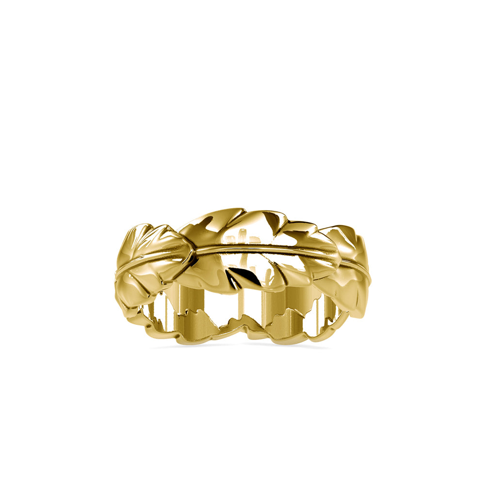 SKU: 0164 (10K) Nature-Inspired Leaf Ring in Rose Gold.