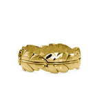 SKU: 0164 (22K) Nature-Inspired Leaf Ring in Rose Gold.