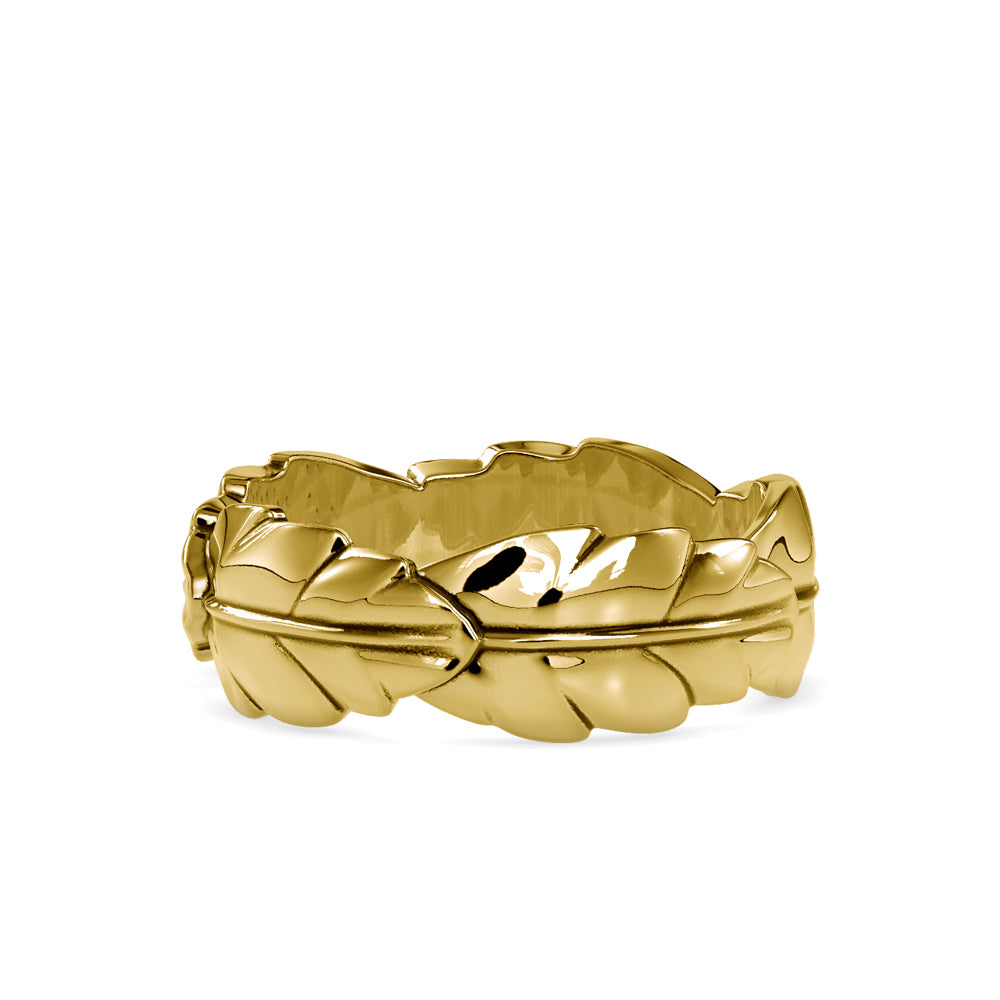 SKU: 0164 (18K) Nature-Inspired Leaf Ring in Rose Gold.