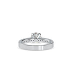 SKU: 0166 (22K) Four-Prong Solitaire Engagment Ring in Rose Gold.