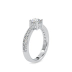 SKU: 0168 (18K) Four-Prong Solitaire Engagment Ring in Rose Gold.