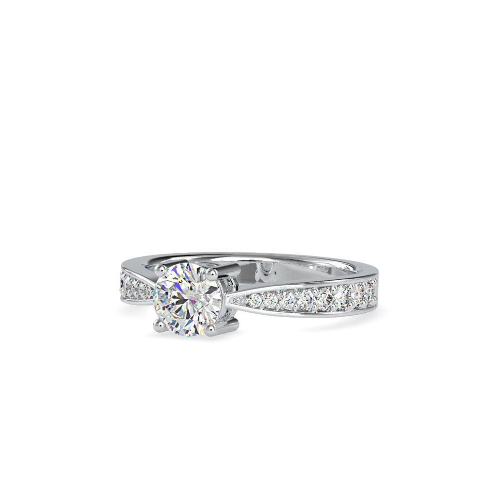 SKU: 0168 (22K) Four-Prong Solitaire Engagment Ring in Rose Gold.