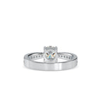SKU: 0168 (10K) Four-Prong Solitaire Engagment Ring in Rose Gold.