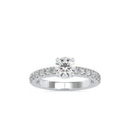 SKU: 0169 (22K) Four-Prong Solitaire Engagment Ring in Rose Gold.