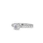 SKU: 0169 (18K) Four-Prong Solitaire Engagment Ring in Rose Gold.