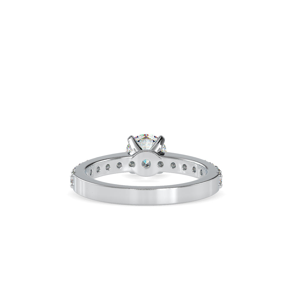 SKU: 0169 (22K) Four-Prong Solitaire Engagment Ring in Rose Gold.