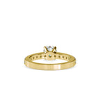 SKU: 0169 (18K) Four-Prong Solitaire Engagment Ring in Rose Gold.