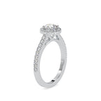 SKU: 0170 (22K) Dazzling Halo Engagment Ring In Rose Gold.