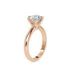 SKU: 0174 (22K) Six-Prong Solitaire Engagment Ring in Rose Gold.