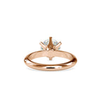 SKU: 0174 (18K) Six-Prong Solitaire Engagment Ring in Rose Gold.