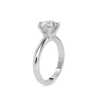 SKU: 0174 (10K) Six-Prong Solitaire Engagment Ring in Rose Gold.
