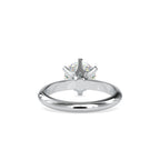 SKU: 0174 (18K) Six-Prong Solitaire Engagment Ring in Rose Gold.