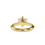 SKU: 0174 (10K) Six-Prong Solitaire Engagment Ring in Rose Gold.