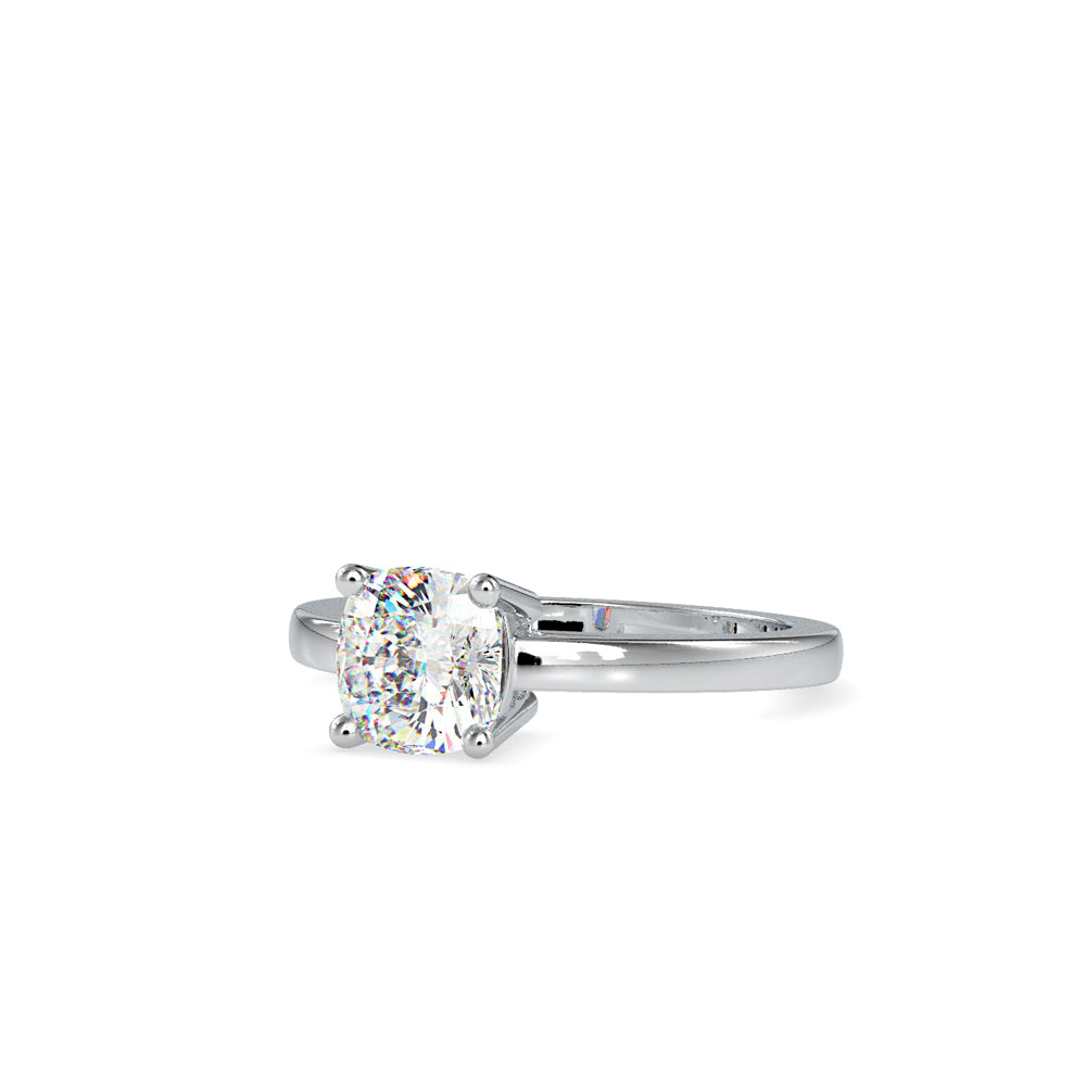 SKU: 0175 (18K) Four-Prong Solitaire Engagment Ring in Rose Gold.