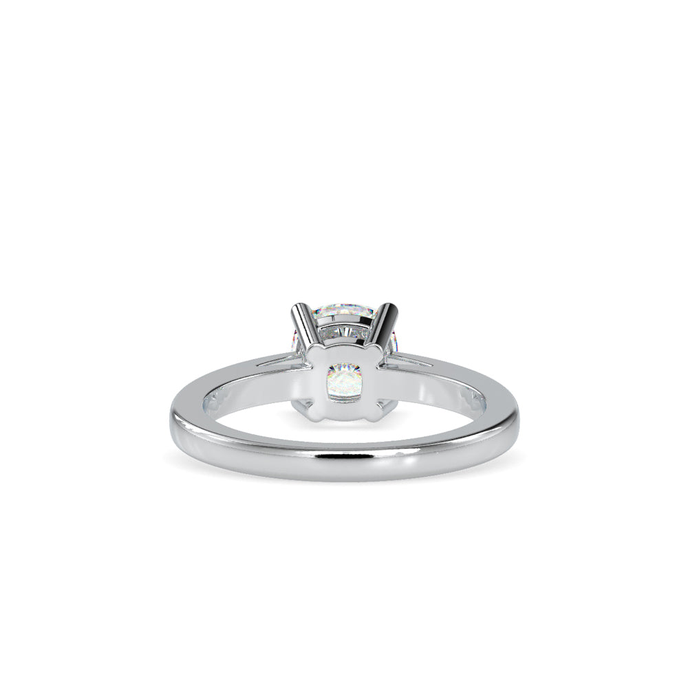 SKU: 0175 (18K) Four-Prong Solitaire Engagment Ring in Rose Gold.