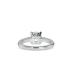 SKU: 0175 (18K) Four-Prong Solitaire Engagment Ring in Rose Gold.