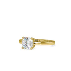 SKU: 0175 (18K) Four-Prong Solitaire Engagment Ring in Rose Gold.