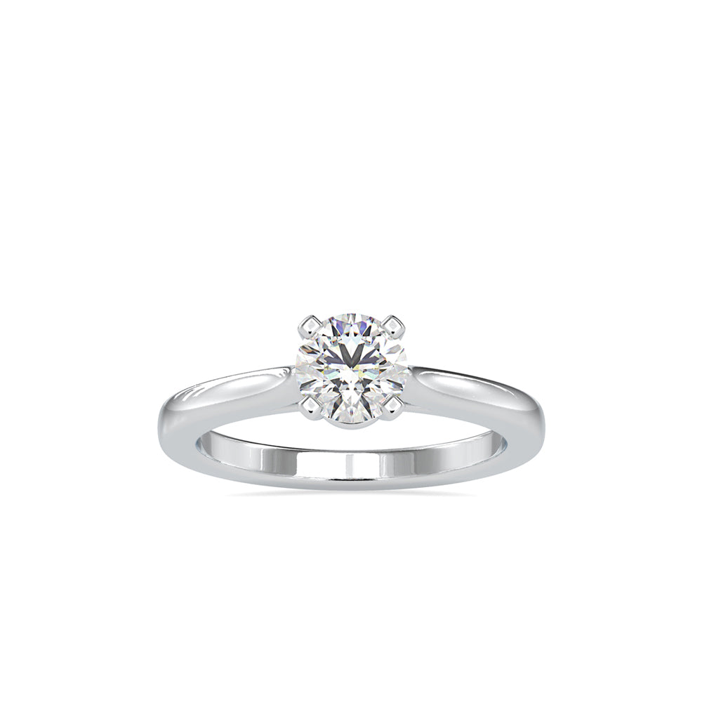 SKU: 0176 (22K) Four-Prong Solitaire Engagment Ring in Rose Gold.