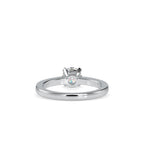 SKU: 0176 (10K) Four-Prong Solitaire Engagment Ring in Rose Gold.