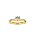 SKU: 0176 (10K) Four-Prong Solitaire Engagment Ring in Rose Gold.