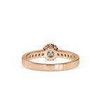 SKU: 0177 (22K) Cluster Diamond Engagment Ring in Rose Gold.