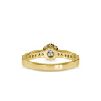 SKU: 0177 (18K) Cluster Diamond Engagment Ring in Rose Gold.