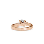 SKU: 0179 (10K) Round-Cut Twisted-Prong Solitaire Engagment Ring in White Gold.