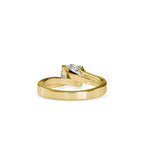 SKU: 0179 (10K) Round-Cut Twisted-Prong Solitaire Engagment Ring in White Gold.