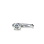 SKU: 0180 (10K) Four-Prong Solitaire Engagment Ring in Rose Gold.