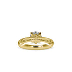SKU: 0180 (18K) Four-Prong Solitaire Engagment Ring in Rose Gold.